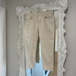 Zara Men’s Cream Tan Jeans Pants Size 34